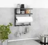 Hängeregal schwarz mit Platz für Küchenrollen, Montage ohne Produktbild-Vorschau 2