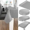 Tischdecke Wachstuch Einfarbig Grau Robust Wasserabweisend Produktbild-Vorschau 5