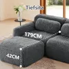 STILVORA Schlafsofa mit 2 Ottomans, Zweisitzer Sofa Produktbild-Vorschau 6