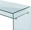 Schreibtisch mit 1 Ablage - Glas - STILEOS Produktbild-Vorschau 4