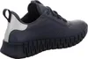 A side view of a navy blue Ecco sneaker with a silver heel accent. Podgląd zdjęcia produktu