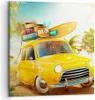 Bild auf Leinwand - Leinwandbild - Auto Strand Reise Sommer Produktbild-Vorschau 1