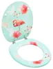 vidaXL Toaletní sedátko s poklopem MDF Flamingo Design Náhled obrázku produktu 8