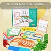 Montessori drevená tyčinková a krúžková skladačka – Náhľad obrázku produktu 1
