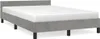 vidaXL Struttura letto senza materasso grigio chiaro Anteprima dell’immagine prodotto 1