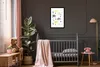 MuchoWow® MuchoWow® Gerahmtes Poster Zebra - Kaktus - Weiß Produktbild-Vorschau 3