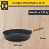 Karl Krüger 60024 Gusseisenpfanne Rustica mit Holzgriff - Produktbild-Vorschau 6