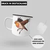 Trendation - Rotkehlchen Vogel Emaille Tasse Geschenk Produktbild-Vorschau 3
