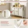 WOLTU Wäschekorb 3 Fächer, jedes 40 L, Metallrahmen, Produktbild-Vorschau 5