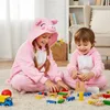 Pyžamo Onesie Kigurumi Prevlek Kostým Ružové prasa Náhľad obrázku produktu 2