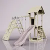 OutdoorToys Spielturm Trondheim aus Holz in Rosa Produktbild-Vorschau 1