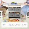 Yorbay Kindertisch mit 2 Stühle, Kindertisch mit Stauraum , Produktbild-Vorschau 2