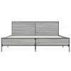 Möbel Bettgestell Grau Sonoma 140x200 cm Holzwerkstoff und Produktbild-Vorschau 4