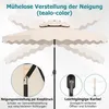 COSTWAY Sonnenschirm 300cm mit Doppeldach, Gartenschirm mit Produktbild-Vorschau 7