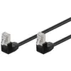 goobay Patchkabel Cat 5e U/UTP 2 x 90° gewinkelt schwarz Produktbild-Vorschau 7