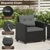 Yaheetech 3-tlg. Gartenmöbel Set aus Polyrattan, inkl. 2 Produktbild-Vorschau 8