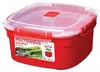 SISTEMA Cuocivapore Quadro Microwave Rosso Lt 2,4 Anteprima dell’immagine prodotto 2