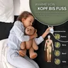 A young girl sleeps in bed with a teddy bear, with marketing graphics overlaid. Náhľad obrázku produktu