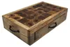 A wooden cutting board with a drawer and a decorative top. Náhľad obrázku produktu