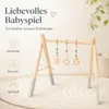 Holz-Spielbogen für Babys – 62 × 57 cm – mit 3 liebevoll Produktbild-Vorschau 6