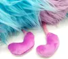Close-up view of the feet and lower legs of a plush toy. Produktbild-Vorschau
