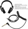 A pair of black headphones and a coiled audio cable with connectors are displayed against a white background, accompanied by descriptive text about sound quality. Anteprima dell’immagine prodotto