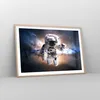 Gerahmtes Poster - Rahmen in heller Eiche - Astronaut Erde Produktbild-Vorschau 8