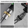 CECIPA max Wasserhahn Küche Schwarz, Hochdruck mit Brause Produktbild-Vorschau 8