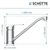 SCHÜTTE Küchenarmatur CELLINO, Niederdruck Armatur Küche, Produktbild-Vorschau 4