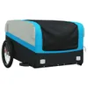 vidaXL Fahrradanhänger Schwarz und Blau 45 kg Eisen Produktbild-Vorschau 4