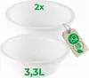 Novaliv 2x Spülschüssel Rund 3,3L, D28 cm, Weiß, BPA-frei & Produktbild-Vorschau 4