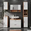 Midischrank Vicco Irma Weiß Hochglanz/Goldkraft Eiche 30 x Produktbild-Vorschau 4