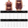 2-teiliges Trainings-Set für Damen, geripptes Crop-Tank und Produktbild-Vorschau 9