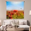 MuchoWow® Wandteppich Wandbehang Mohnblumen unter einem Produktbild-Vorschau 5