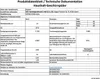 This is a product data sheet/technical documentation for a household dishwasher, displaying various technical specifications and energy efficiency information. Produktbild-Vorschau