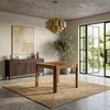 FineBuy Esstisch Massivholz Sheesham 80x80 cm Dunkelbraun Produktbild-Vorschau 4