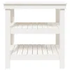 Banco da lavoro bianco 78,5x50x80 cm in legno di pino Anteprima dell’immagine prodotto 7