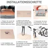 fahrrad-vordergabel halter – 2er-set aus aluminium, silber, Produktbild-Vorschau 6