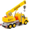 Kranwagen Kinder Spielzeug LKW PROFI gelb Schwungrad Produktbild-Vorschau 3