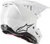 Alpinestars S-M5 Solid 2024 Motocross Helm, weiß, M (57/58) Produktbild-Vorschau 2