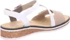 Rieker Damen Keil-Sandaletten Weiß/Beige Voir les images du produit 29