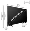 Toshiba 55UV1563DDW 55 Zoll Smart TV VIDAA 4K UHD Fernseher Produktbild-Vorschau 3