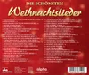 The back cover of a CD case for a compilation of Christmas songs, listing the track titles and durations. Produktbild-Vorschau