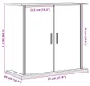 vidaXL Aquariumständer Altholz-Optik 81x36x73 cm Produktbild-Vorschau 8