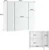 Yaheetech Spiegelschrank Badezimmerschrank mit 3 Produktbild-Vorschau 7