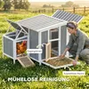 PawHut – dřevěný kurník s uzamykatelnými dvířky a Náhled obrázku produktu 6