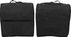 Two black quilted covers for kitchen appliances are shown side-by-side against a white background. Produktbild-Vorschau