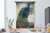 MuchoWow® Wandteppich Wandbehang Tiere - Pfau - Federn Produktbild-Vorschau 3