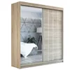 Schwebetürenschrank, 2-türig Schrank mit Spiegel! Moderne Produktbild-Vorschau 2