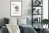 MuchoWow® Gerahmtes Poster Aquarell - Sei mutig - Zitate - Produktbild-Vorschau 2